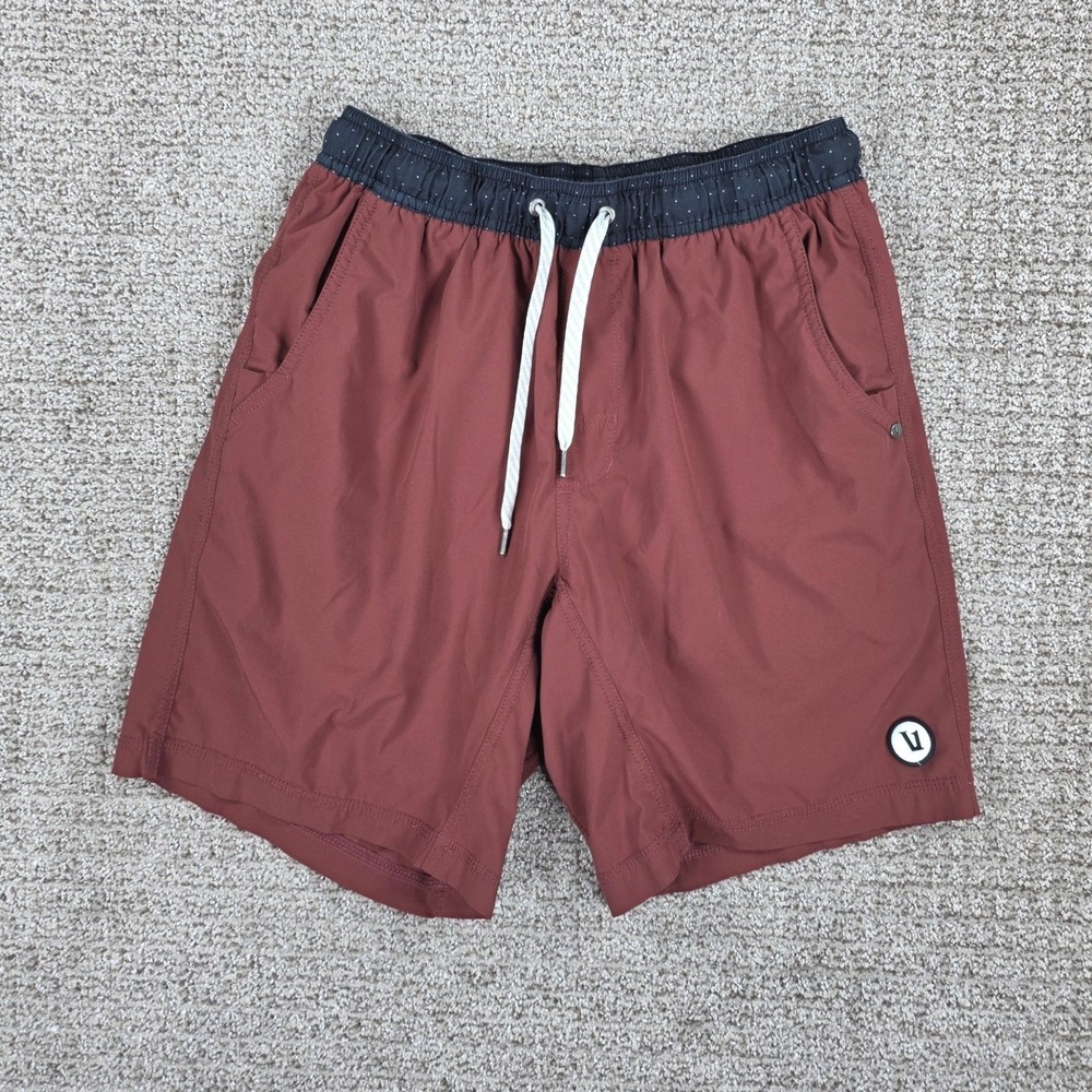 Vuori Kore Shorts Lined V302 Mens Medium Rust Red Orange Athletic